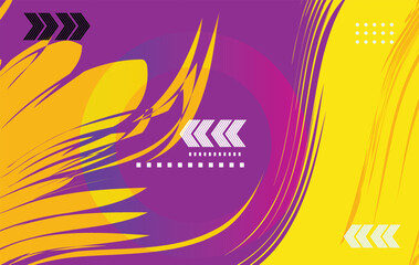 Abstract color gradient background with geometric shapes pattern. Vector illustration in flat style