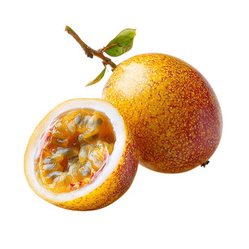 Granadilla or grenadia isolated on transparent background.