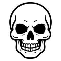 Fototapeta premium skeleton face blackeyes