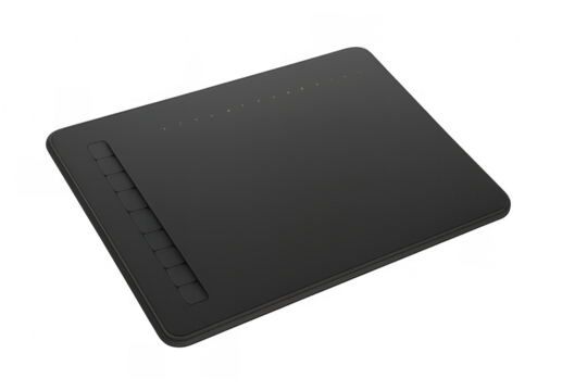 Digital drawing tablet with transparent background display - Powered by Adobe