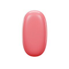 3D red medicine pill