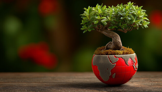 Bonsai e mappamondo. Viaggiare