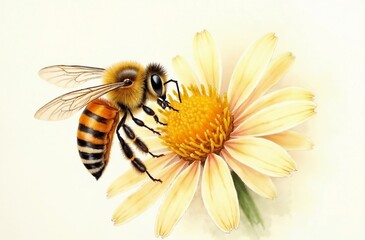 a bee on a flower