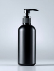 Sleek bottle exudes elegance perfect for lotion or soap dispense