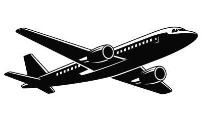 airplane isolated on white