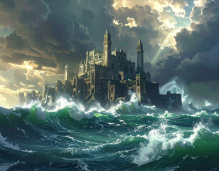 Die Sturmfeste am Rande der Welt Generative/KI