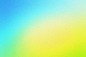 黄色と水色の淡い粒子のグラデーション背景ノイズ