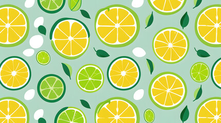 citrus seamless pattern