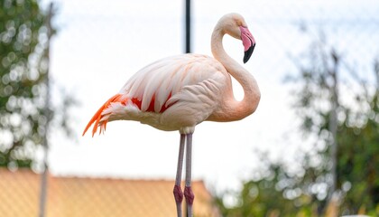Naklejka premium Flamingo