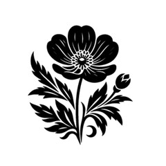 Elegant Blooming Flower Vector Illustration