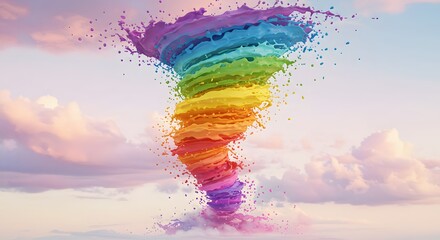 Colorful Abstract Tornado Swirl 5