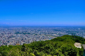 札幌市パノラマ ・展望台から・北東方面（北海道・札幌市）