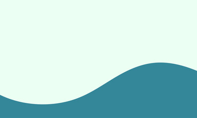 Abstract green curve waves background isolated on white and is the edge of the picture, Panoramic banner background with copy space. Colorful Gradient curve Background. 