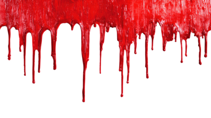 Red Paint Dripping isolated on transparent background Remove png, Clipping Path, pen tool