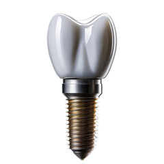 dental implant isolated on white