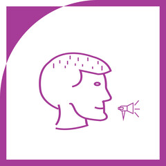 A streamlined vector icon depicting an abstract flower with a clean, modern design. The graphic is presented in a deep blue, filled glyph style, making it a versatile element for various projects. 