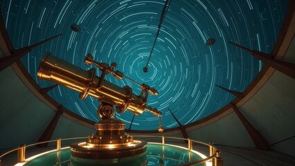 Indoor display of astronomical telescope