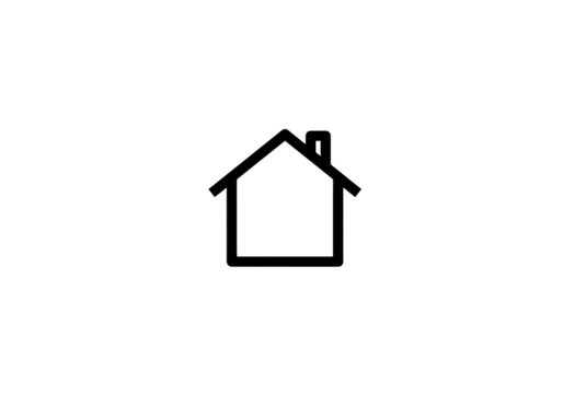 Minimalist House Icon Perfect for Website App or Branding Projects on transparent background - Powered by Adobe