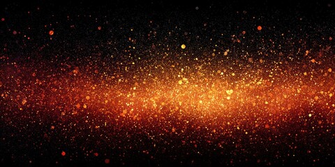 Fototapeta premium Abstract fiery particles on a dark background
