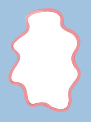 Whimsical hand drawn frame