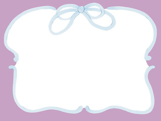 Whimsical hand drawn frame