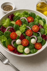 salad with vegetables