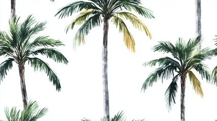 palm tree on white background
