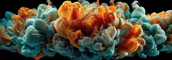 Fototapeta premium Abstract ink cloud explosion