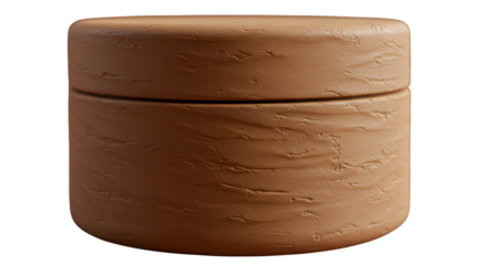 Brown clay texture shows subtle shadows; ideal for 3D rendering, material design, product mockups, and artistic presentations.