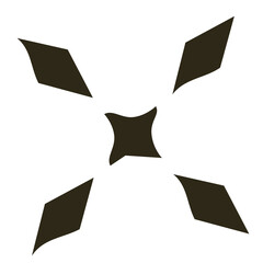 Dark Four-Point Diamond Emblem