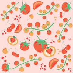 Playful Tomato and Cherry