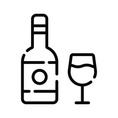 Get this linear icon of wine glass party
