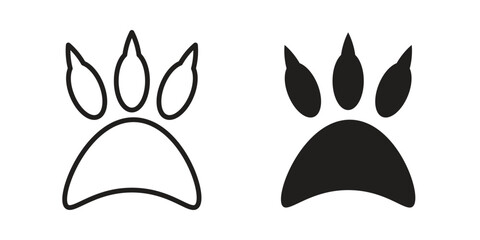 Fototapeta premium Paw icon