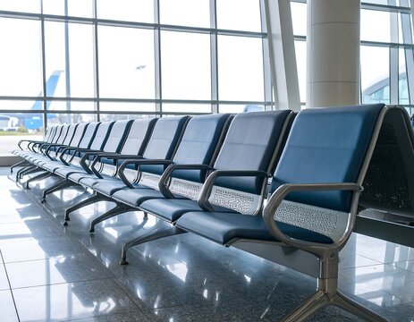 Empty airport waiting area (1)