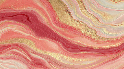 Abstract swirling patterns of red and gold hues creating a vibrant artistic background