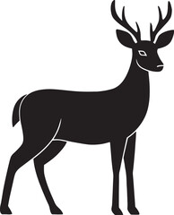 Fototapeta premium Majestic Deer Silhouette