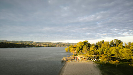high water level of Danube river in Novi Sad