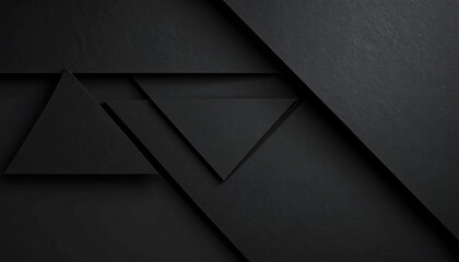 Sophisticated dark triangles arrangement with layered geometric composition