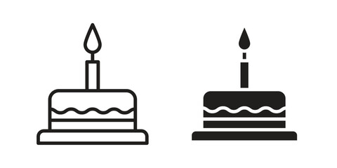 Cake birthday icon