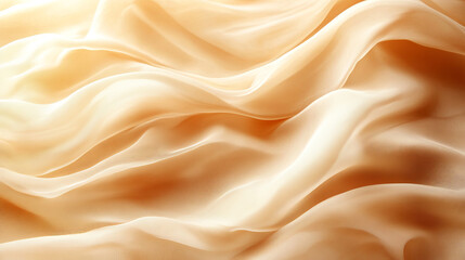 Fototapeta premium Soft, flowing peach-toned fabric (1)