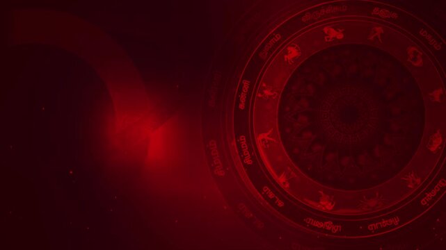 Tamil Horoscope Background &ndash; Rasi Palan Design Zodiac Signs 