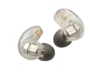 High-quality in-ear monitors with transparent design