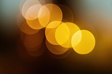 Abstract bokeh lights in warm tones