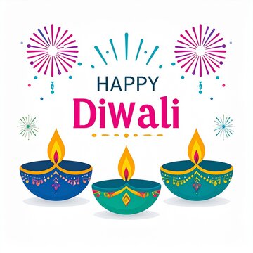 Indian traditional popular festival happy diwali celebration banner design