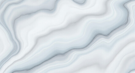 Obraz premium Subtle light blue and white marble texture with smooth wavy lines, elegant natural stone background
