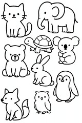 set of animals