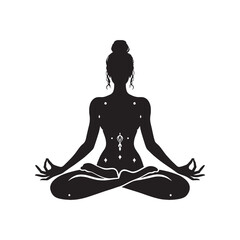 Minimalist Yoga women Silhouette - Illustration of yoga women - Yoga women Vector.