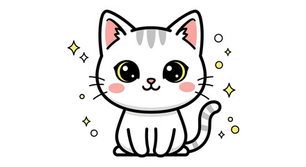 かわいい猫と子猫のイラスト &ndash; 癒し系で可愛らしい動物イラスト
