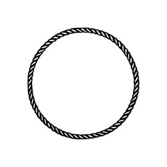 circular rope frame vector