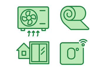 Home improvement tools and equipment for efficient air conditioning and insulation tasks outdoors